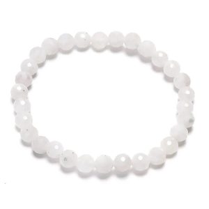 Regnbågsmånsten armband fasettslipad 6mm
