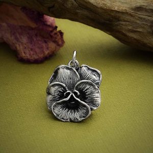 Pensé blomma silverhänge