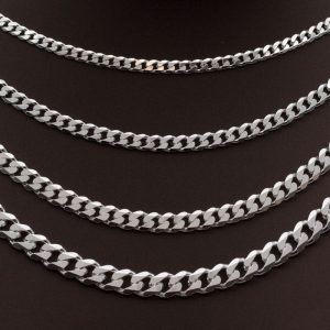 Pansar Facetterad Silverhalsband
