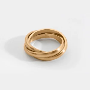 HELIX BAND RING (GULD)