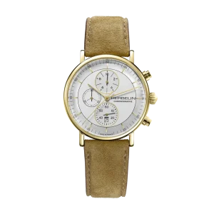 INSPIRATION - CHRONOGRAF - GULDPLÄTERAD & KAMELSKINN