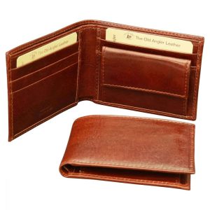 OLD ANGLER LEATHER WALLET WITH RFID 8025