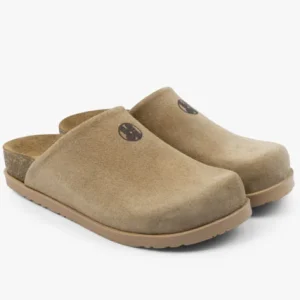 Monolith damclogs i läder - beige
