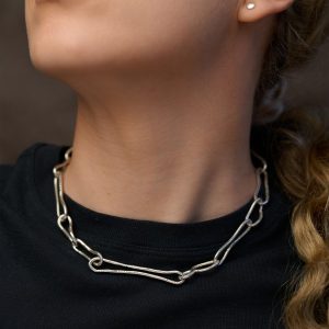 Halskedja silver – Mind – handsmidd H224