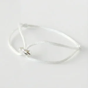 INFINITY WHITE ARMBAND - 925 SILVER