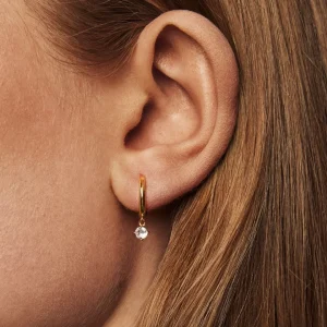Petite Sparkling Hoops earrings