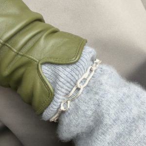 Silverarmband med handgjorda länkar. Link A208.7