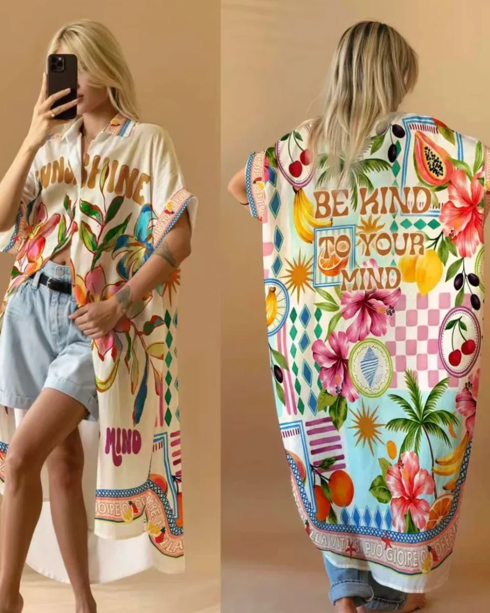 Be Kind to Your Mind Shirt Dress - Bild 2