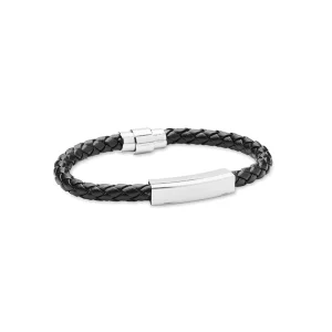 Armband med gravyr – Personligt flätat läderarmband ”Fauleti” (Unisex)