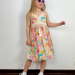 Pink Bohemian Floral Dress